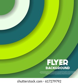 fresh flyer style background Design Template,Vector Illustration