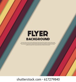 fresh flyer style background Design Template,Vector Illustration