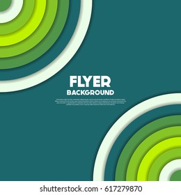 fresh flyer style background Design Template,Vector Illustration