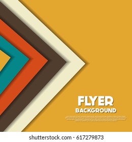 fresh flyer style background Design Template,Vector Illustration
