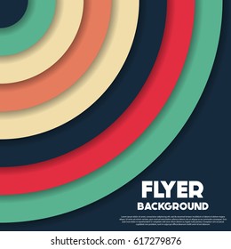 fresh flyer style background Design Template,Vector Illustration