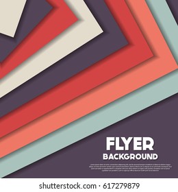 fresh flyer style background Design Template,Vector Illustration