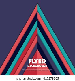 fresh flyer style background Design Template,Vector Illustration