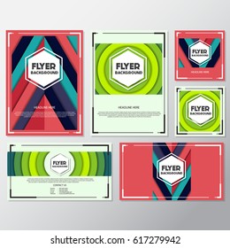 fresh flyer style background Design Template,Vector Illustration