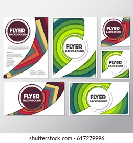 fresh flyer style background Design Template,Vector Illustration