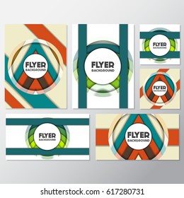 fresh flyer style background Design Template,Vector Illustration