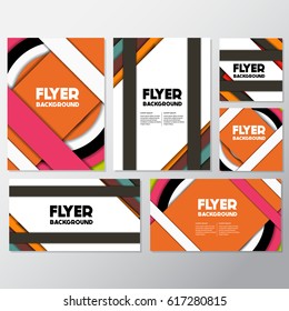 fresh flyer style background Design Template,Vector Illustration