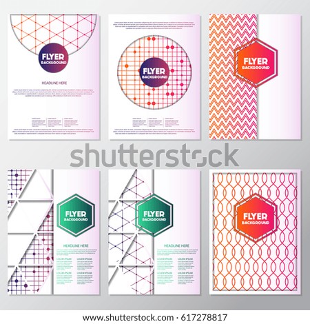 fresh flyer style background Design Template,Vector Illustration