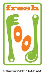 Fresh food design element