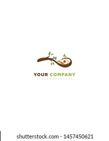 Fresh food and drinks logo vector and illustration