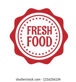 Fresh Food Emblem Label Badge Logo Stock Vector (Royalty Free ...