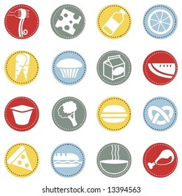 fresh food icons 3