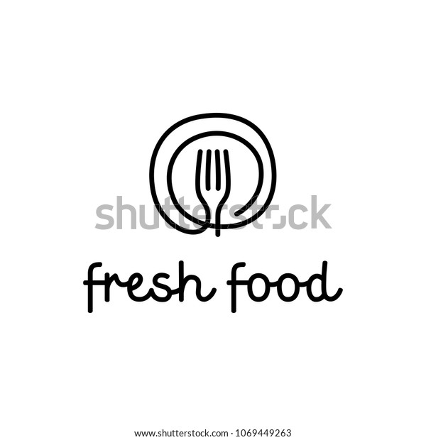 Fresh Food Logo Design Template Vector Stock Vector (Royalty Free ...
