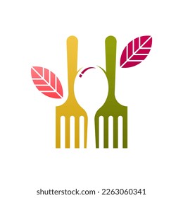 Fresh food logo icon vector. Food logo design concept. Food logo icon template