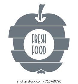 Fresh food logo. Simple illustration of fresh food vector logo for web design isolated on white background