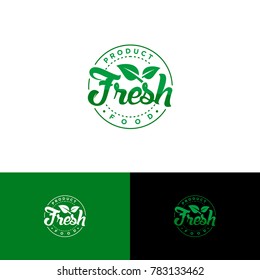 Fresh food logo template vector illustration