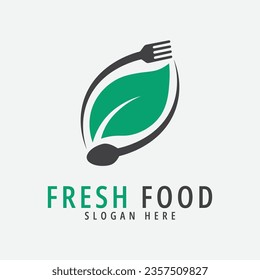 fresh food logo vector illustration design