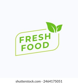Fresh Food Logo Vector Template Design Illustration