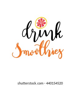 Fresh food logo vector template, Hand drawn letter.