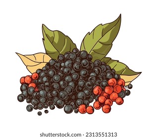 Fresh food ripe bluberries refreshment icon isolated