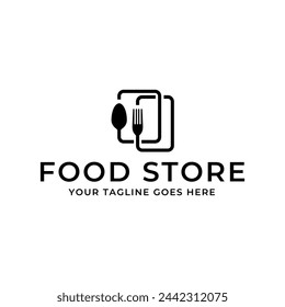 Fresh Food Shopping Logo design vector template. logo concept for shop , supermarket or supermall.