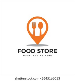 Fresh Food Shopping Logo design vector template