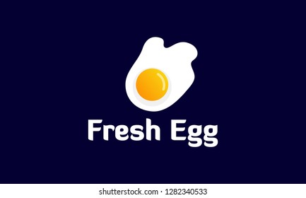 Fresh Fried Egg Logo template designs, vector illustration