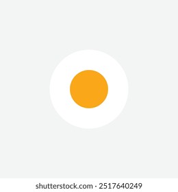 Fresh Fried Egg Logo template designs,Flat icon. egg logo vector illustration