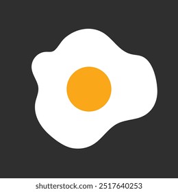 Fresh Fried Egg Logo template designs,Flat icon. egg logo vector illustration