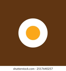 Fresh Fried Egg Logo designs, ícone plano. ilustração vetor logotipo ovo