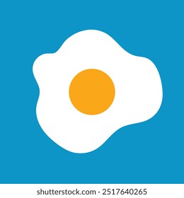 Fresh Fried Egg Logo template designs,Flat icon. egg logo vector illustration