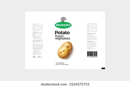 Fresh Frozen Potato Packaging Design