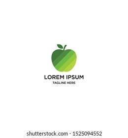 Fresh Fruit. Apple Vector Illustration for designing poster, banner, logo, icon.