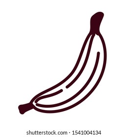 fresh fruit banana pop art style vector illustration design