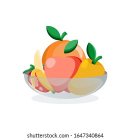 fresh fruit cartoon vector design