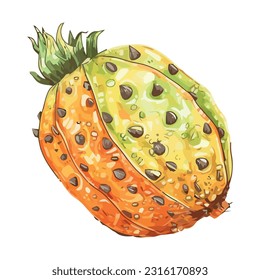Icono aislado de diseño de fruta fresca