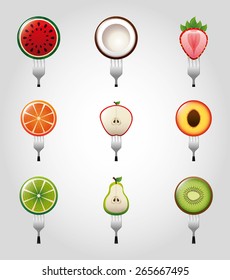 fresh fruit design, vector illustration eps10 graphic 