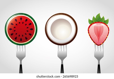 fresh fruit design, vector illustration eps10 graphic 