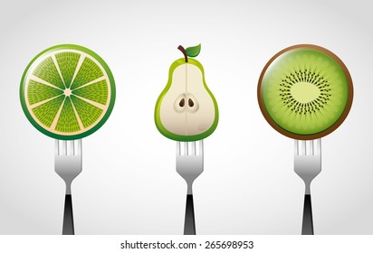 fresh fruit design, vector illustration eps10 graphic 