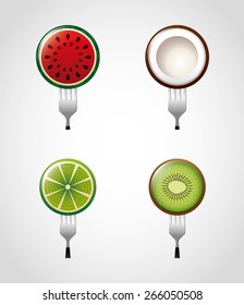 fresh fruit design, vector illustration eps10 graphic 