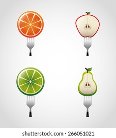 fresh fruit design, vector illustration eps10 graphic 