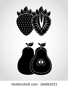 fresh fruit design, vector illustration eps10 graphic 