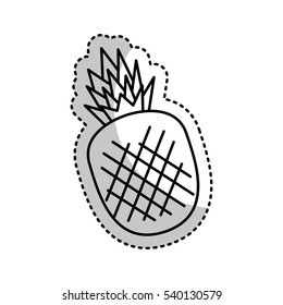 fresh fruit drawing icon vector illustration design