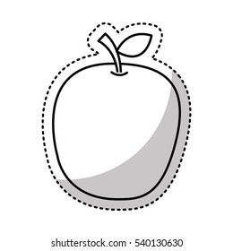 fresh fruit drawing icon vector illustration design