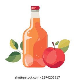 Fresh fruit drink symbolizes healthy eating celebration isolated