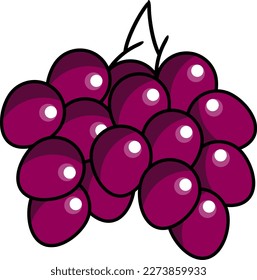 Illustrationsdesign für frisches Obst-Element