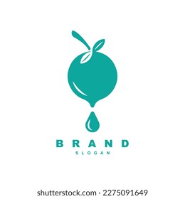 Fresh fruit extract logo design vector 