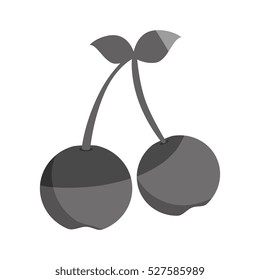 fresh fruit flat isolated icon
