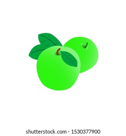 fresh fruit of green apple