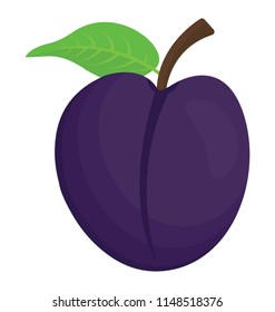 A fresh fruit having a leaf defecting java plum
